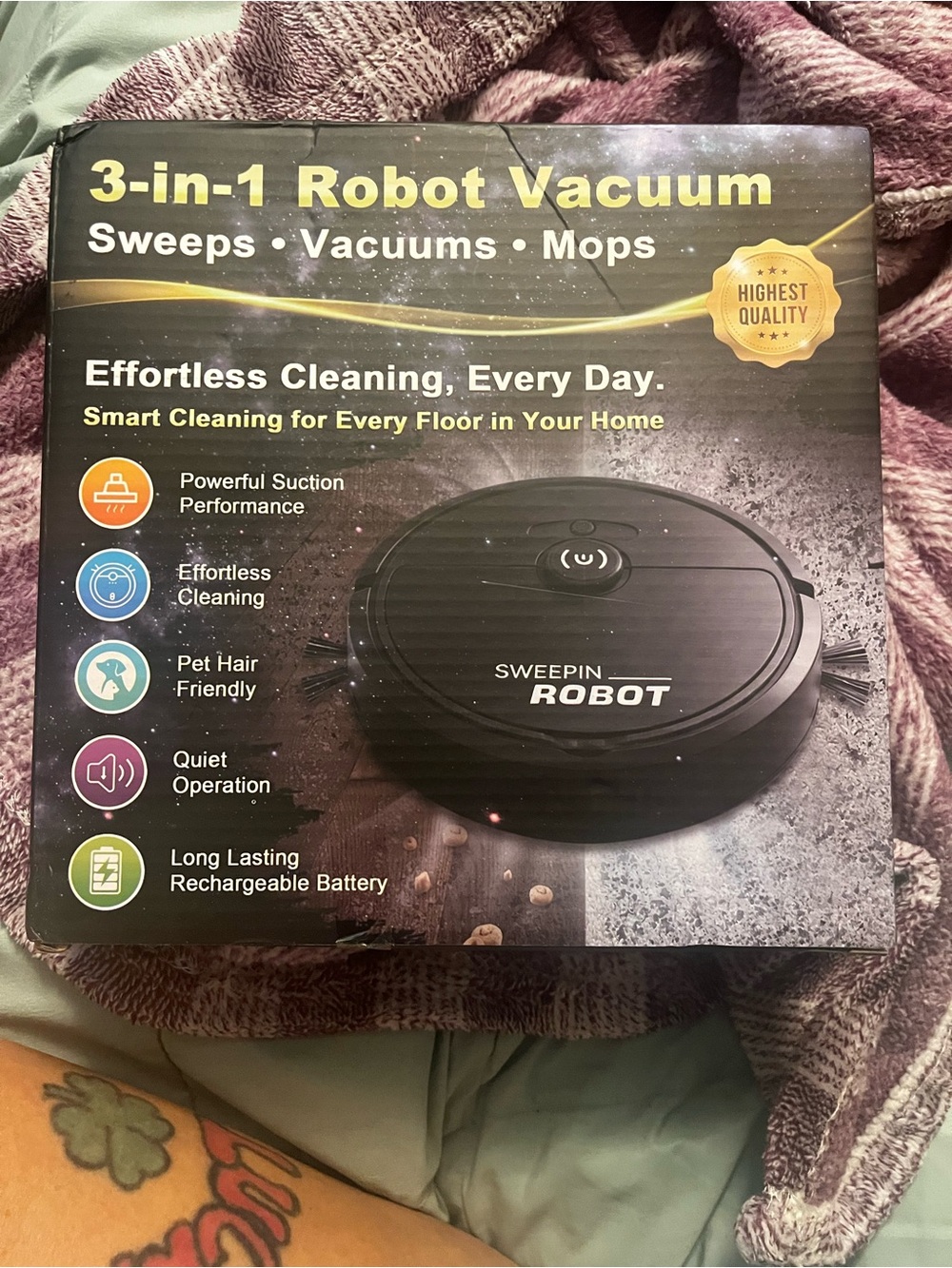 3-in1 sweeping robot